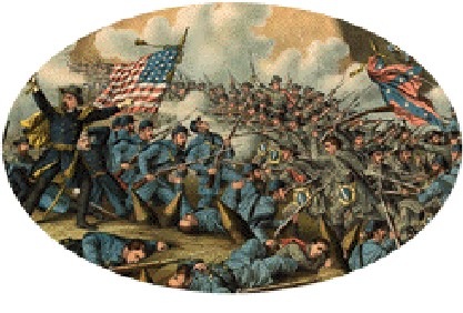 Civil War Battle Depiction